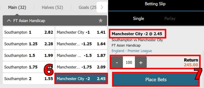 x5bet Asian พิการ  HP0 การพนันอธิบาย